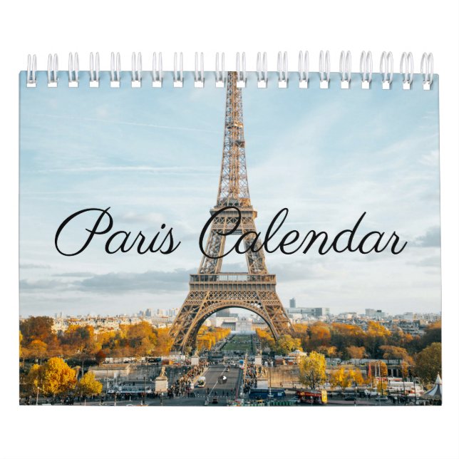 Calendario Fotografías hermosas de París Francia (Tapa)