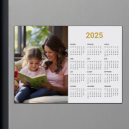 Calendario fotográfico 2025 | Tarjeta magnética de