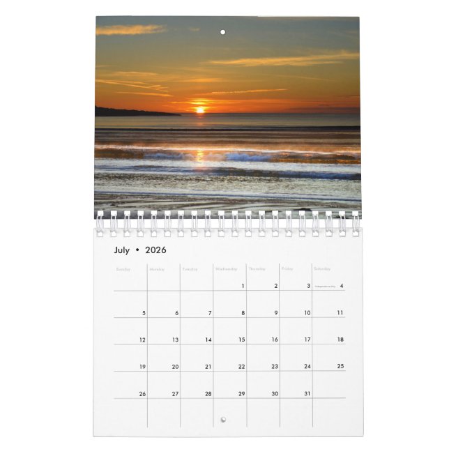 Calendario fotográfico con fotos de la isla Haida  (Jul 2026)