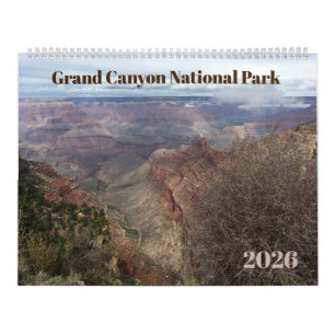 Calendario fotográfico de 12 meses del Gran Cañón