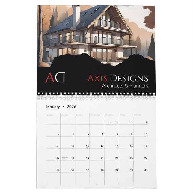 Calendario fotográfico de arquitectos | Diseño de  (Jan 2026)