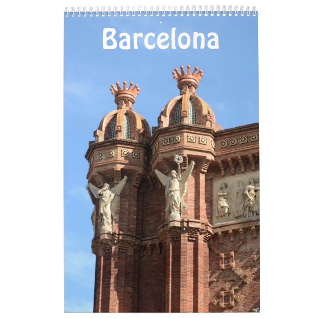 Calendario fotográfico de Barcelona, España, 12 me (Tapa)