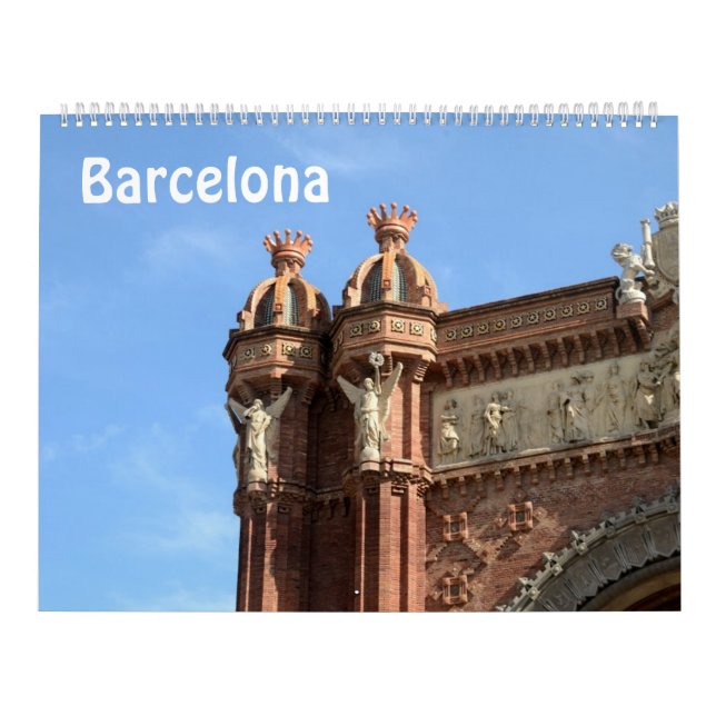 Calendario fotográfico de Barcelona, España, 12 me (Tapa)