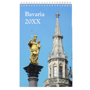 Calendario fotográfico de Baviera de 12 meses