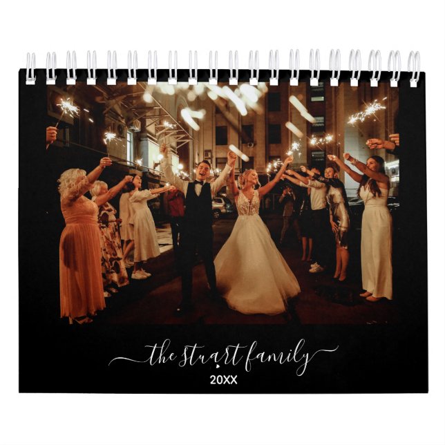 Calendario fotográfico de Boda familiar (Tapa)