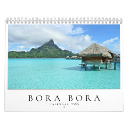 Calendario fotográfico de Bora Bora 20XX