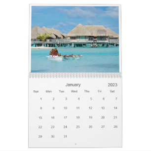 Calendario fotográfico de Bora Bora 20XX