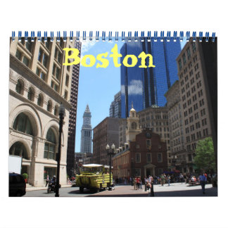 Calendario fotográfico de Boston Massachusetts