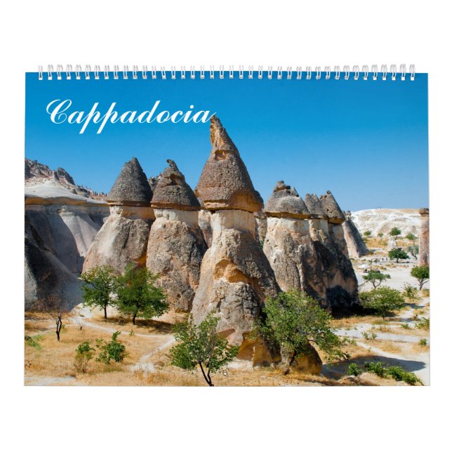 Calendario fotográfico de Cappadocia Turquía de 12 (Tapa)