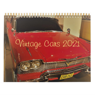 Calendario fotográfico de coches antiguos 2021