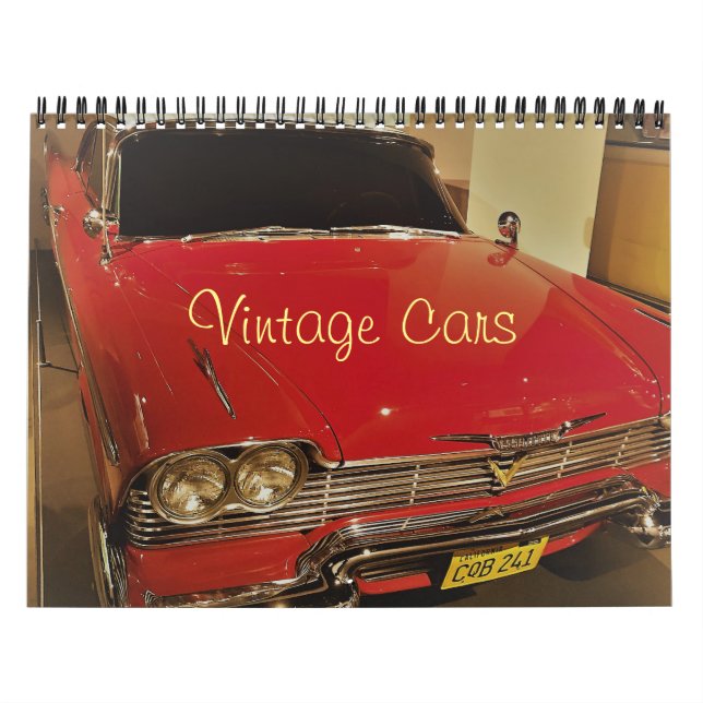 Calendario fotográfico de coches de época (Tapa)