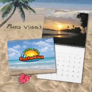 Calendario fotográfico de Costa Rica Pura Vida