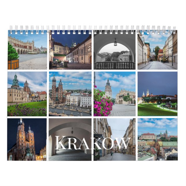 Calendario fotográfico de Cracovia, Polonia (Tapa)
