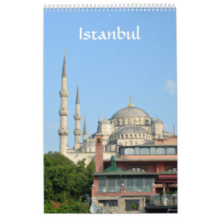 Calendario fotográfico de Estambul de 12 meses