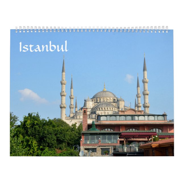 Calendario fotográfico de Estambul de 12 meses (Tapa)