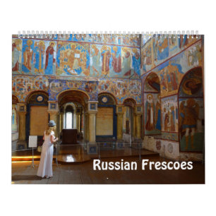 Calendario fotográfico de frescos rusos de 12 mes