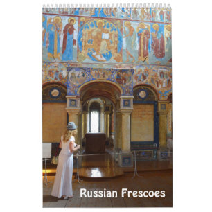 Calendario fotográfico de frescos rusos de 12 mes