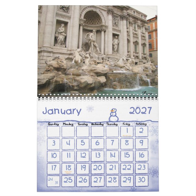 Calendario fotográfico de Italia 2015 (Jan 2027)