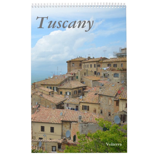 Calendario fotográfico de Italia de la Toscana de  (Tapa)