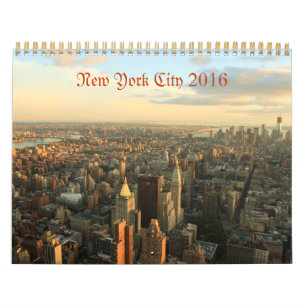 Calendario fotográfico de la ciudad de Nueva York