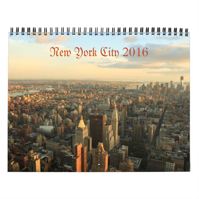 Calendario fotográfico de la ciudad de Nueva York  (Tapa)
