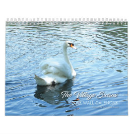 Calendario fotográfico de la familia de cisnes de