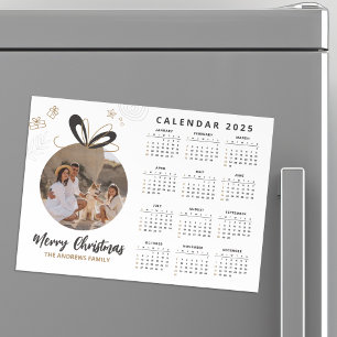 Calendario fotográfico de la familia de Navidades