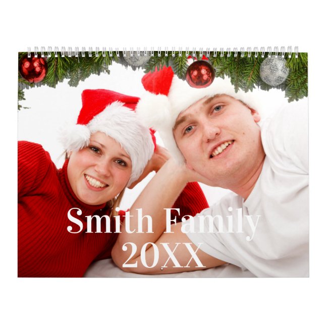 Calendario fotográfico de la familia personalizado (Tapa)
