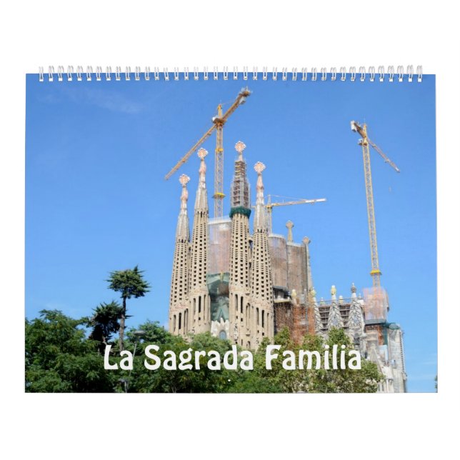 Calendario fotográfico de La Sagrada Familia de 12 (Tapa)