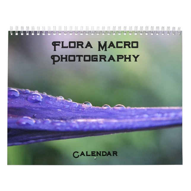 Calendario fotográfico de macros Flora (Tapa)