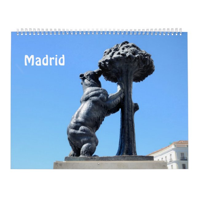 Calendario fotográfico de Madrid de 12 meses (Tapa)