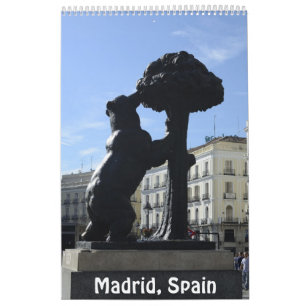 Calendario fotográfico de Madrid, España, 12 meses