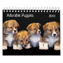 Calendario fotográfico de Mascotas de Cute Puppies