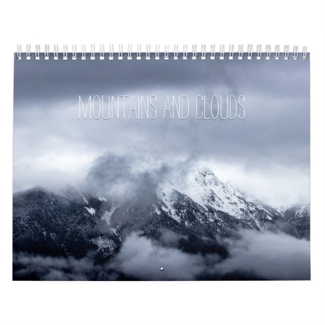 Calendario fotográfico de montañas y nubes (Tapa)