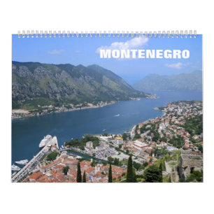 Calendario fotográfico de Montenegro de 12 meses