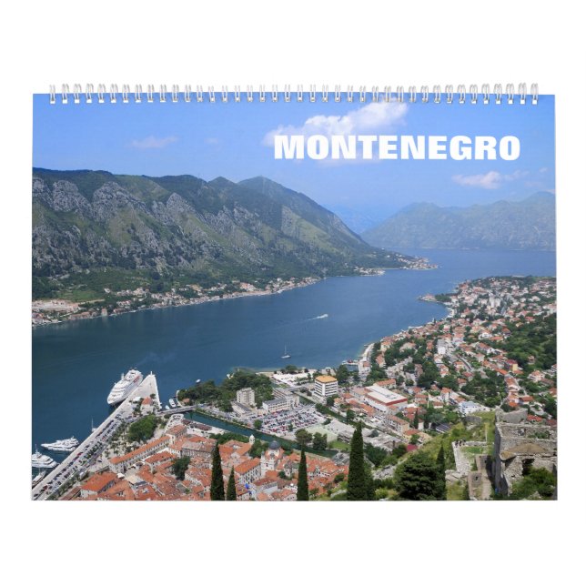 Calendario fotográfico de Montenegro de 12 meses (Tapa)