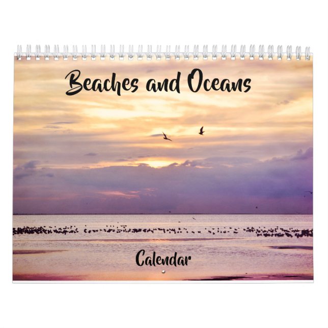 Calendario fotográfico de playas y océanos (Tapa)