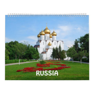 Calendario fotográfico de Rusia de 12 meses