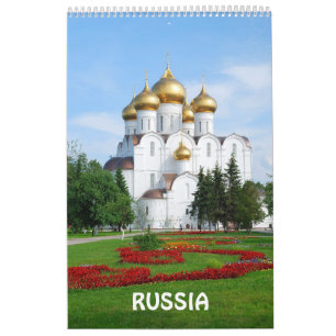 Calendario fotográfico de Rusia de 12 meses