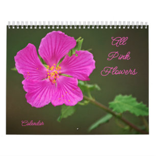 Calendario fotográfico de todas las flores rosadas