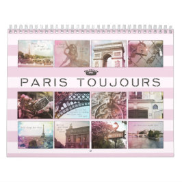 Calendario fotográfico de turismo de París