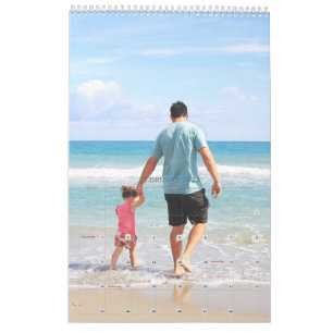 Calendario fotográfico de una sola página