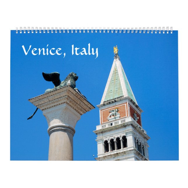 Calendario fotográfico de Venecia de 12 meses (Tapa)