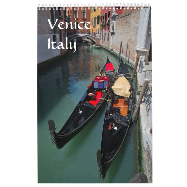 Calendario fotográfico de Venecia de 12 meses (Tapa)