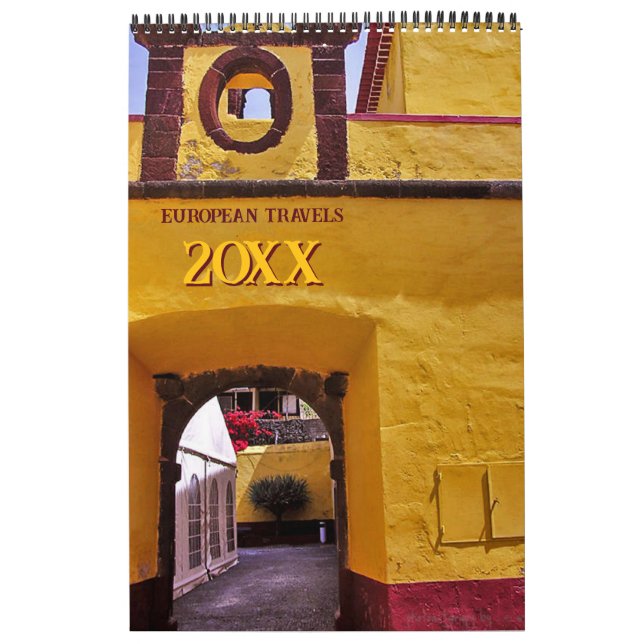 Calendario fotográfico de viajes de Europa (Tapa)