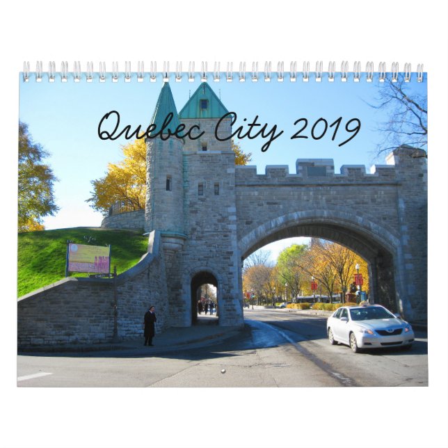 Calendario fotográfico de viajes de Quebec City Ca (Tapa)