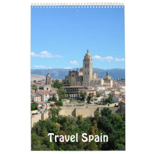 Calendario fotográfico de viajes España de 12 me