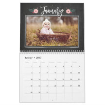 Calendario fotográfico del Personalizado del table
