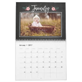 Calendario fotográfico del Personalizado del table