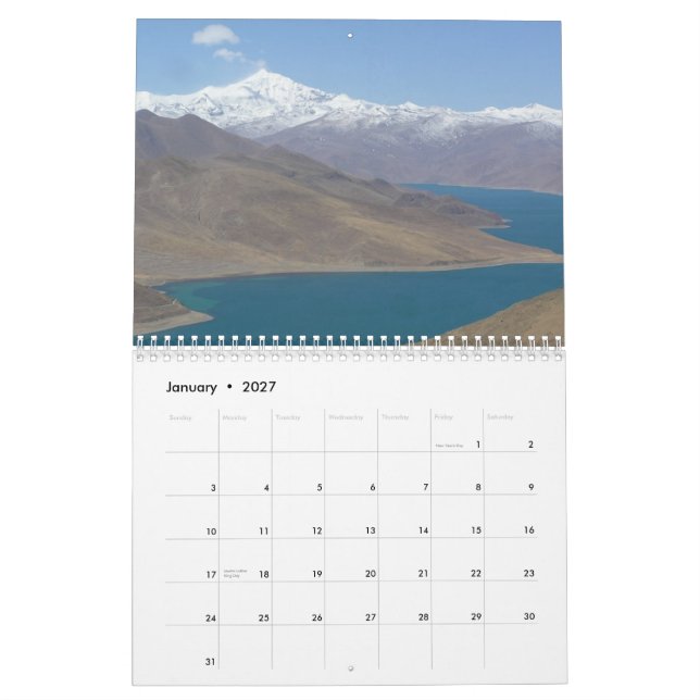 Calendario fotográfico del Tíbet 2013 (Jan 2027)